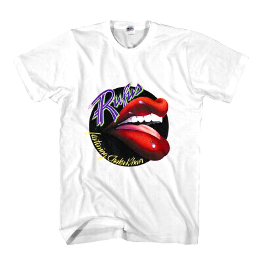 Rufus Chaka Khan Short Sleeve White T-shirt Size L